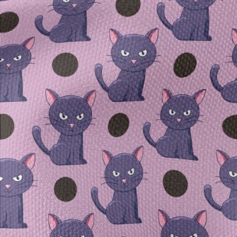 Halloween Black Cat Waterproof Canvas