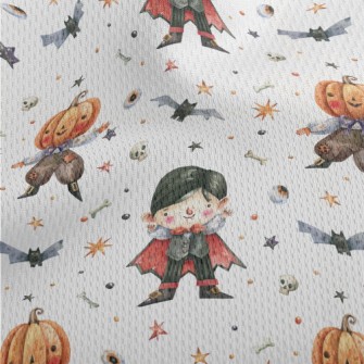 Vampire And Pumpkin Man Athletic Mesh Flat Back