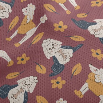 Shih Tzu Vs. Poodle Athletic Mesh Flat Back