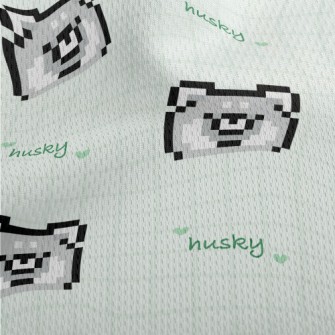 Pixel Husky Athletic Mesh Flat Back