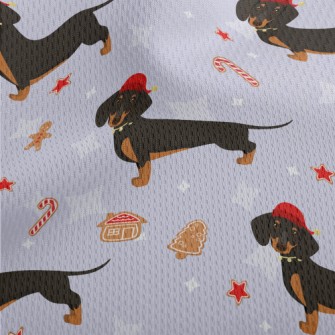 Christmas Dachshund Athletic Mesh Flat Back