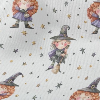 Hand Drawn Cute Witch Terry