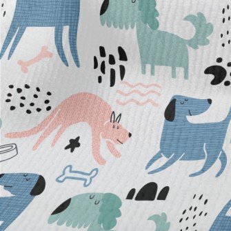 Patterned Puppy Doodle Terry