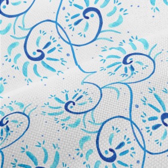 Abstract Watercolor Lines Performance Linen