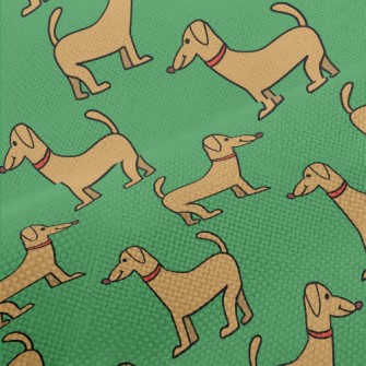 Fun Cartoon Dachshund Performance Linen