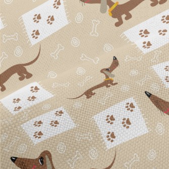 Big Eyed Dachshund Performance Linen