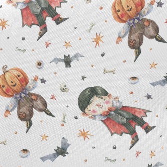Vampire And Pumpkin Man Twill