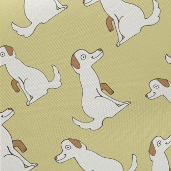 Cartoon Dog Doodle Twill