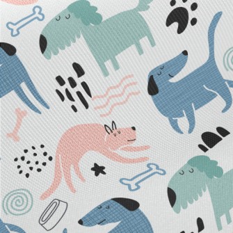 Patterned Puppy Doodle Twill