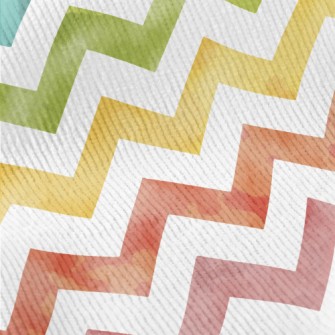 Rainbow Wave Pattern Standard Corduroy