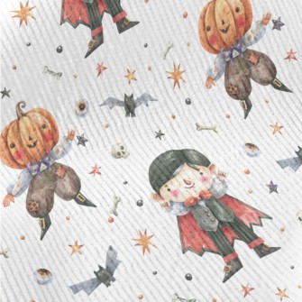 Vampire And Pumpkin Man Standard Corduroy