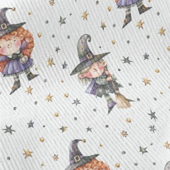 Hand Drawn Cute Witch Standard Corduroy