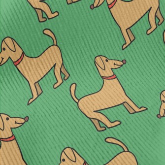 Fun Cartoon Dachshund Standard Corduroy