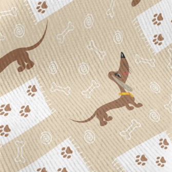Big Eyed Dachshund Standard Corduroy