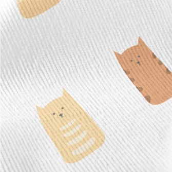 Colorful Cat Decoration Standard Corduroy