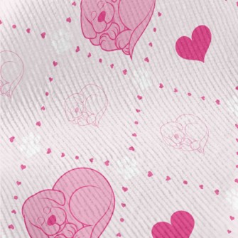 Heart-Shaped Puppy Standard Corduroy