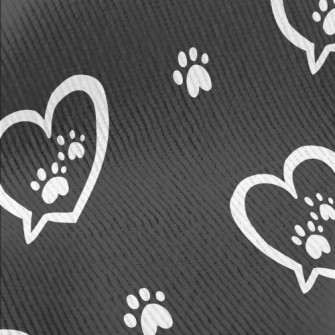 Love Bubble And Dog Paw Standard Corduroy