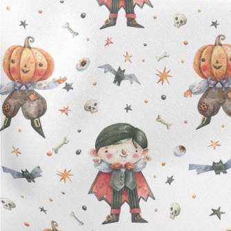 Vampire And Pumpkin Man Stretch Ponte