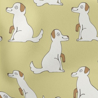 Cartoon Dog Doodle Stretch Ponte