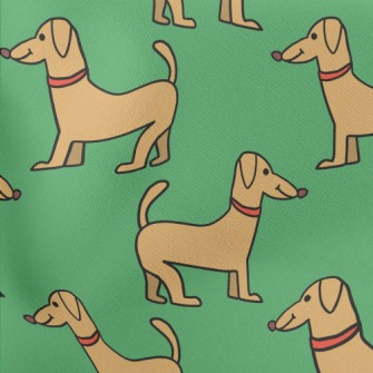 Fun Cartoon Dachshund Stretch Ponte