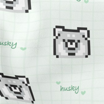 Pixel Husky Stretch Ponte