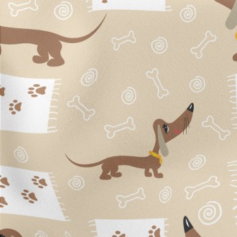 Big Eyed Dachshund Stretch Ponte