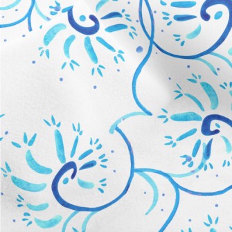 Abstract Watercolor Lines Micro Fleece