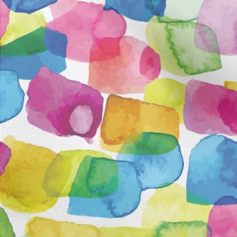 Colorful Watercolor Spots Micro Fleece