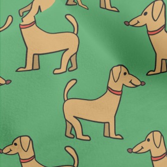 Fun Cartoon Dachshund Micro Fleece