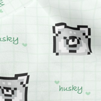 Pixel Husky Micro Fleece