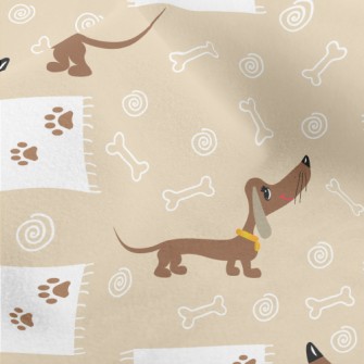 Big Eyed Dachshund Micro Fleece