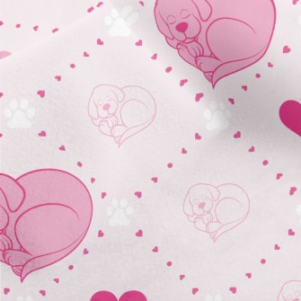 Heart-Shaped Puppy Micro Fleece