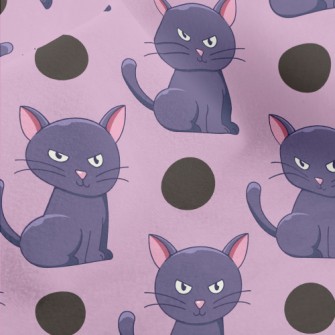 Halloween Black Cat Micro Fleece