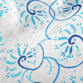 Abstract Watercolor Lines Minky