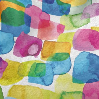 Colorful Watercolor Spots Minky