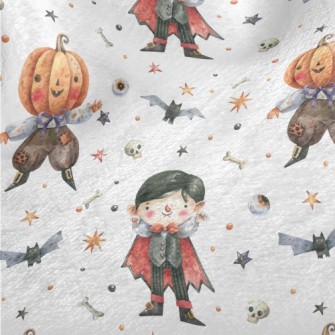 Vampire And Pumpkin Man Minky