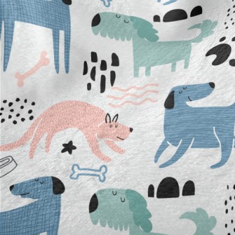 Patterned Puppy Doodle Minky