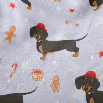 Christmas Dachshund Minky