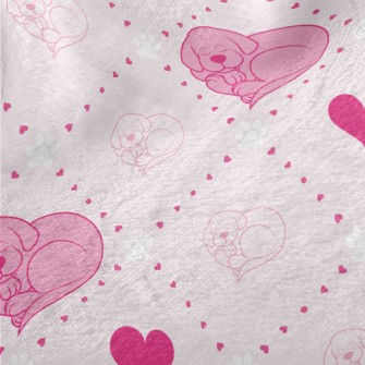 Heart-Shaped Puppy Minky