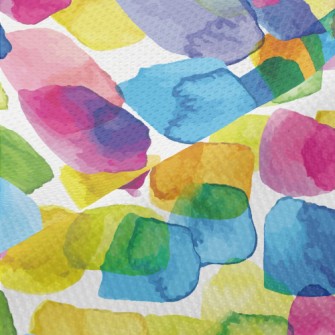 Colorful Watercolor Spots Piqué