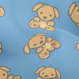 Cute Teddy Dog Lightweight Performance Linen