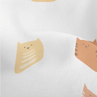 Colorful Cat Decoration Lightweight Performance Linen