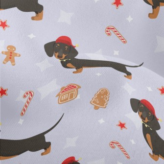 Christmas Dachshund Lightweight Performance Linen