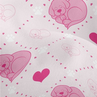 Heart-Shaped Puppy Lightweight Performance Linen