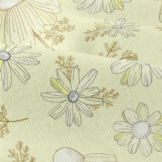 Vintage Yellow Wildflowers Modern Jersey