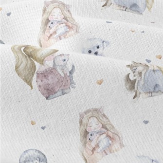 Girl With Cat Modern Jersey