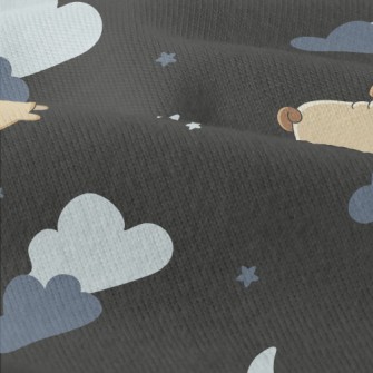 Starry Sky And Pug Modern Jersey