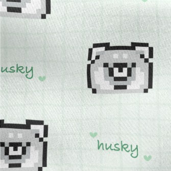 Pixel Husky Jersey Backed Fleece
