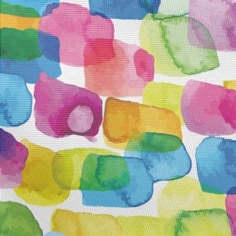 Colorful Watercolor Spots Pongee