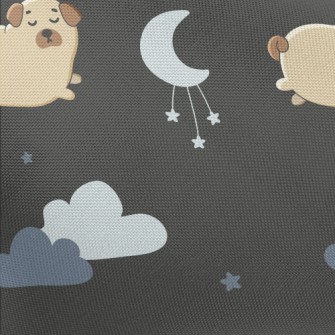 Starry Sky And Pug Pongee